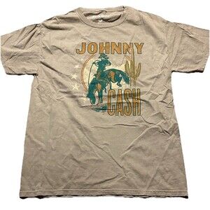 Johnny Cash Cowboy Desert Graphic T-Shirt Men’s Small Country Music Tee NWOT